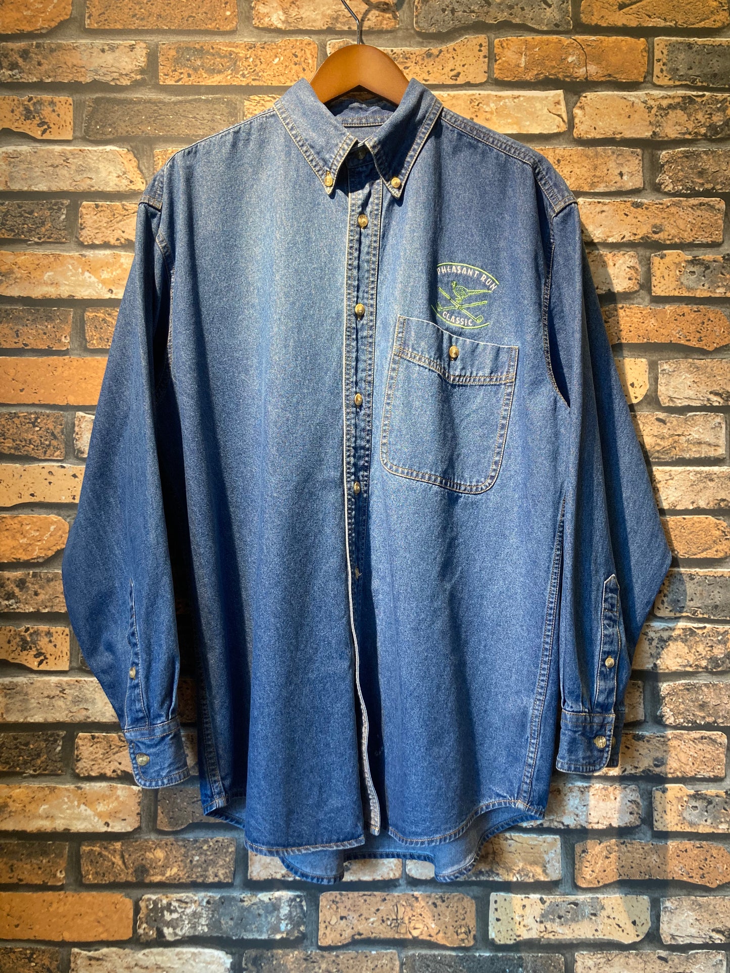 Lee Denim BD shirt 90's~