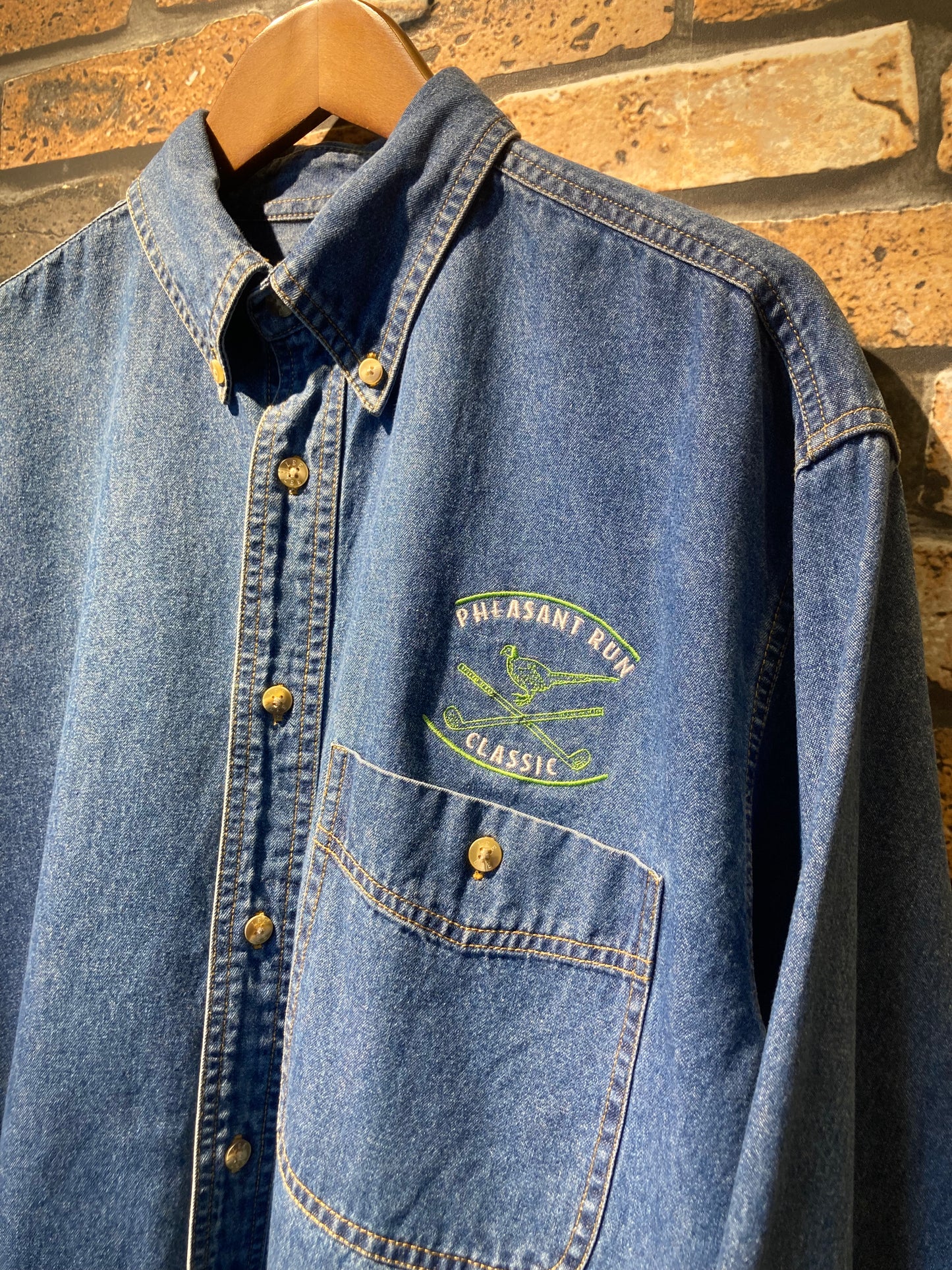 Lee Denim BD shirt 90's~