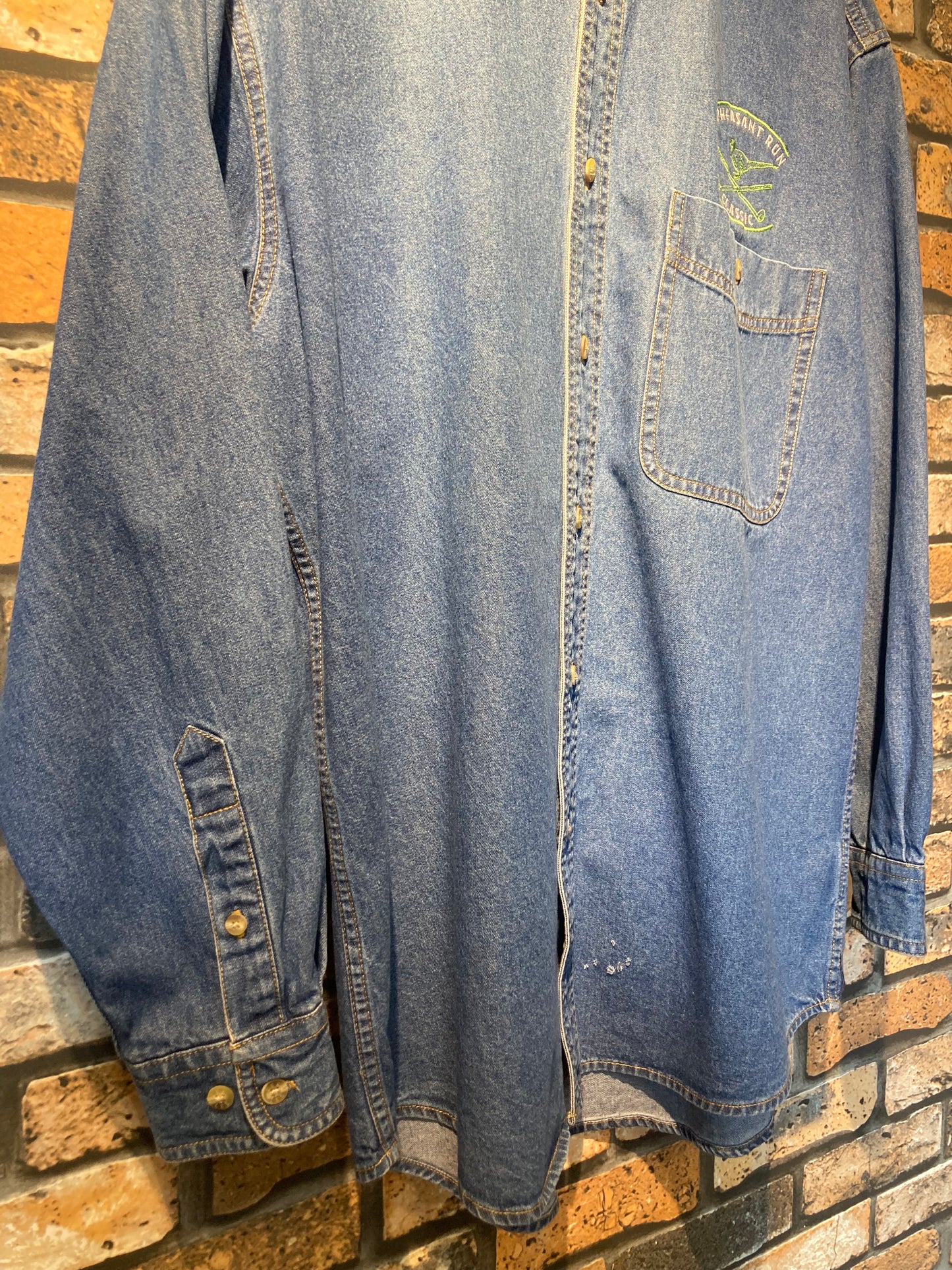 Lee Denim BD shirt 90's~