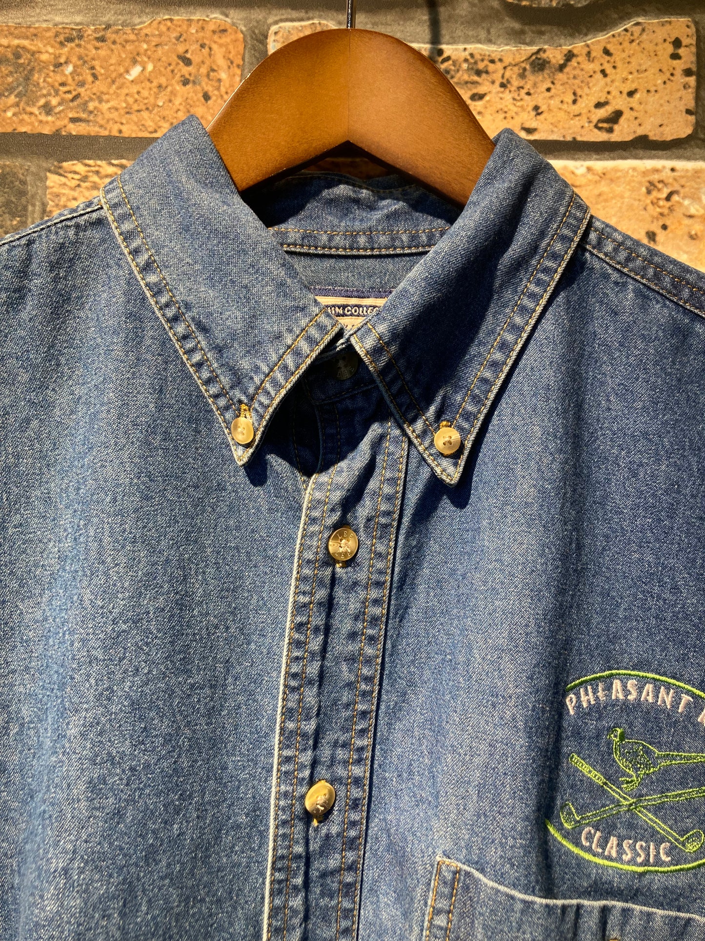 Lee Denim BD shirt 90's~